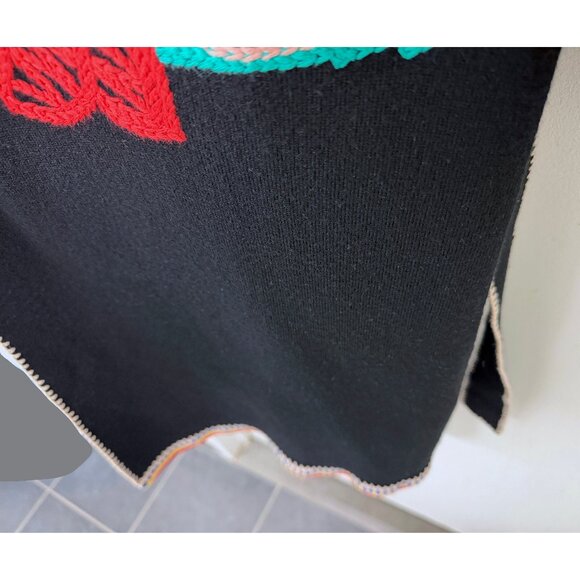 Alice + Olivia Tom Wesselmann Astrid Cardigan Sweater Black Natural Beauty L - Picture 8 of 16